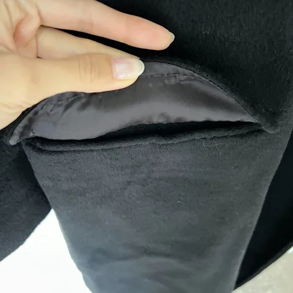 Aritzia Babaton Edition Coat Black Wool Camel Mix - Picture 6 of 6